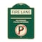 Signmission Fire Lane No Parking Police Enforced Heavy-Gauge Aluminum Sign, 24" x 18", G-1824-24005 A-DES-G-1824-24005 - alternate 1